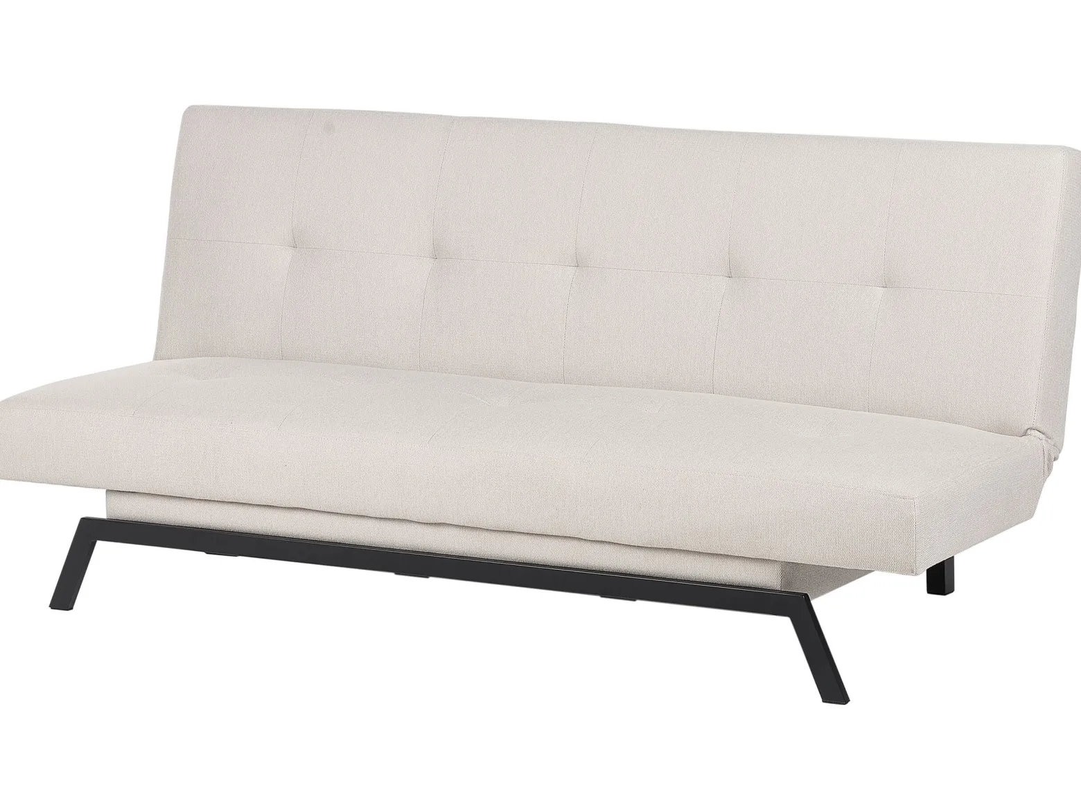 Sofa rozkładana funkcja spania biała