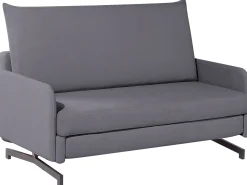 Sofa rozkładana funkcja spania łóżko szara