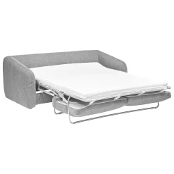 Sofa rozkładana Guppy szara jasna w stylu nowoczesnym