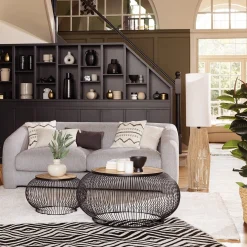 Sofa rozkładana Guppy szara jasna w stylu nowoczesnym