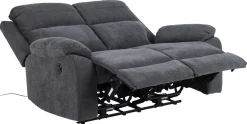 Sofa rozkładana Mora 2-osobowa szara automatyczna