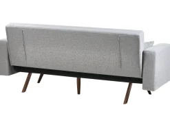 Sofa rozkładana tapicerowana szara