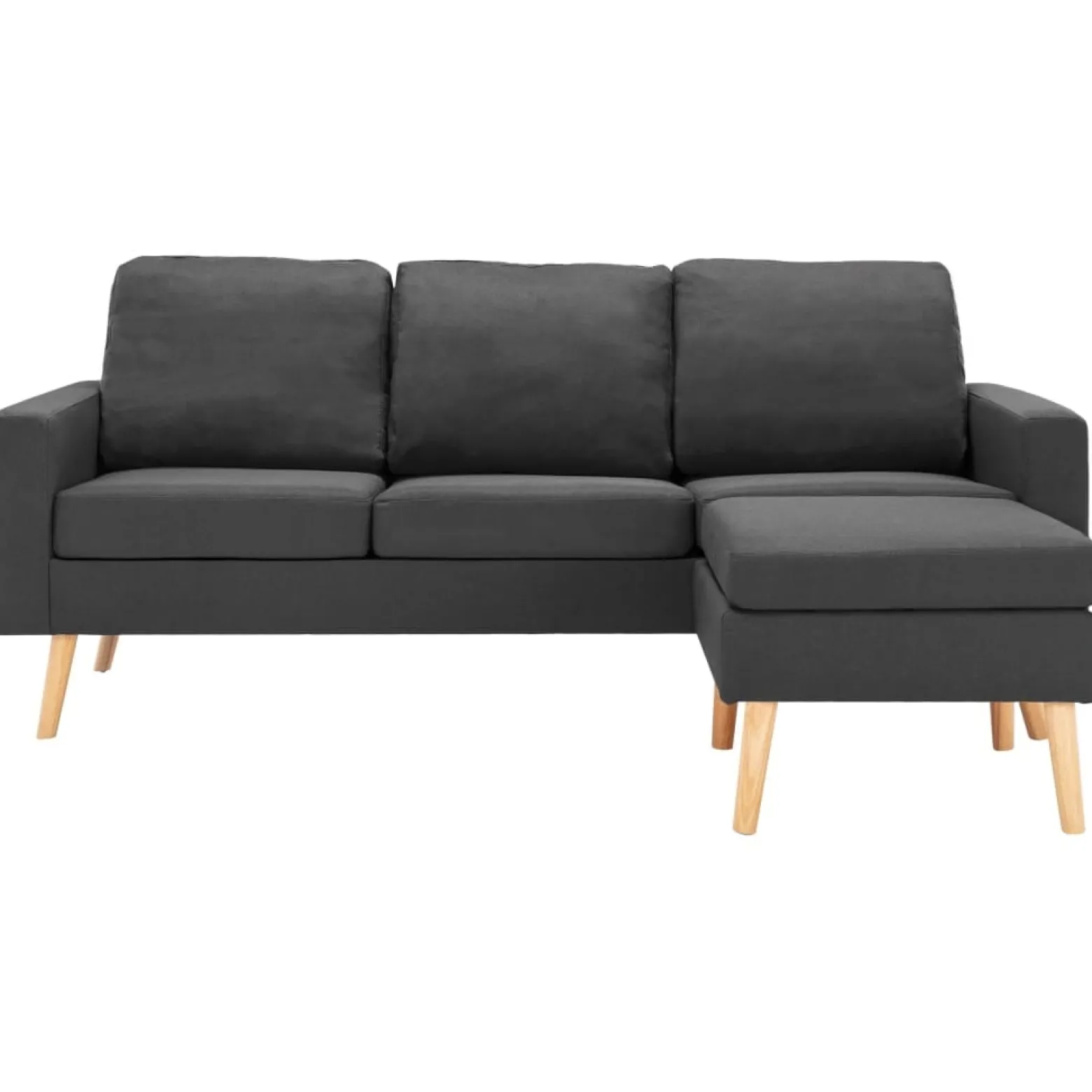 Sofa Szary Tkanina vidaXL