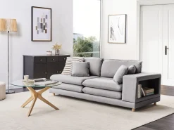Sofa tapicerowana 2-osobowa szara