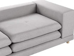 Sofa tapicerowana 2-osobowa szara