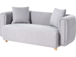 Sofa tapicerowana 2-osobowa szara