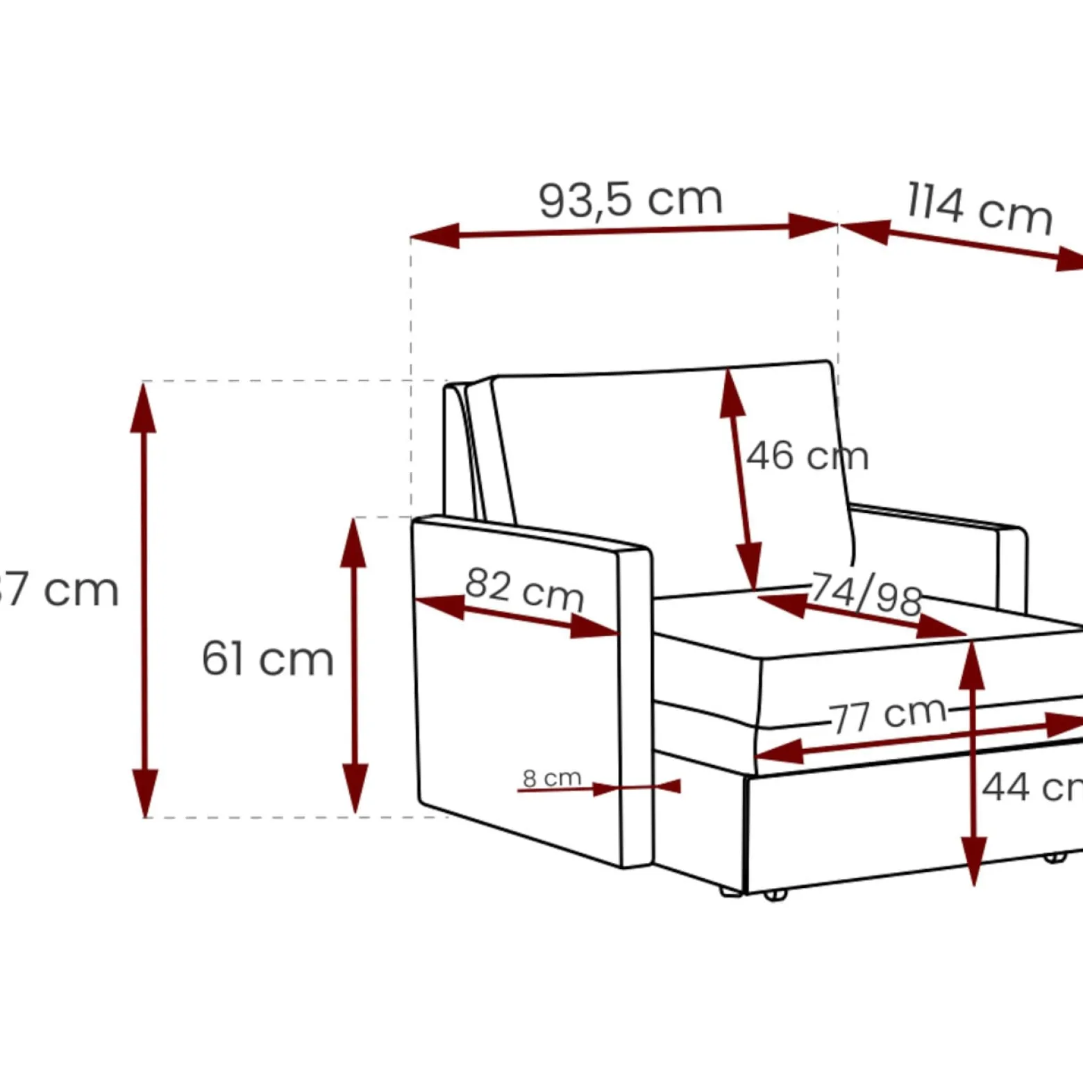 Sofa TRENTO doro 17056