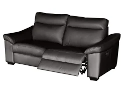Sofa trzyosobowa Dublin z funkcją relaks skóra brązowa