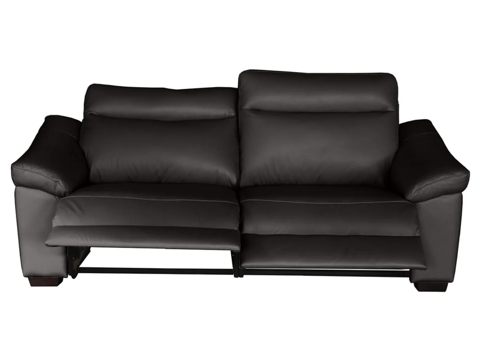 Sofa trzyosobowa Dublin z funkcją relaks skóra brązowa