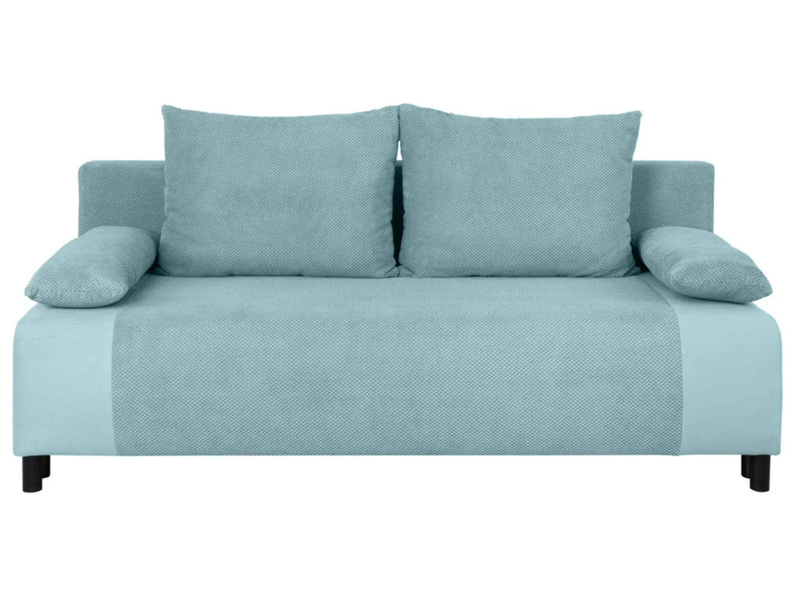 Sofa trzyosobowa Nius rozkładana z pojemnikiem miętowa