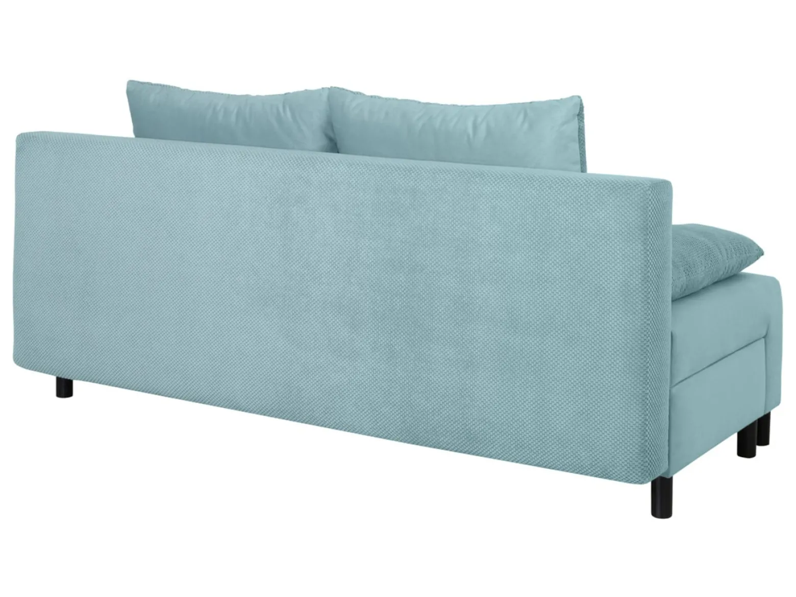 Sofa trzyosobowa Nius rozkładana z pojemnikiem miętowa