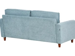 Sofa trzyosobowa tapicerowana niebieska