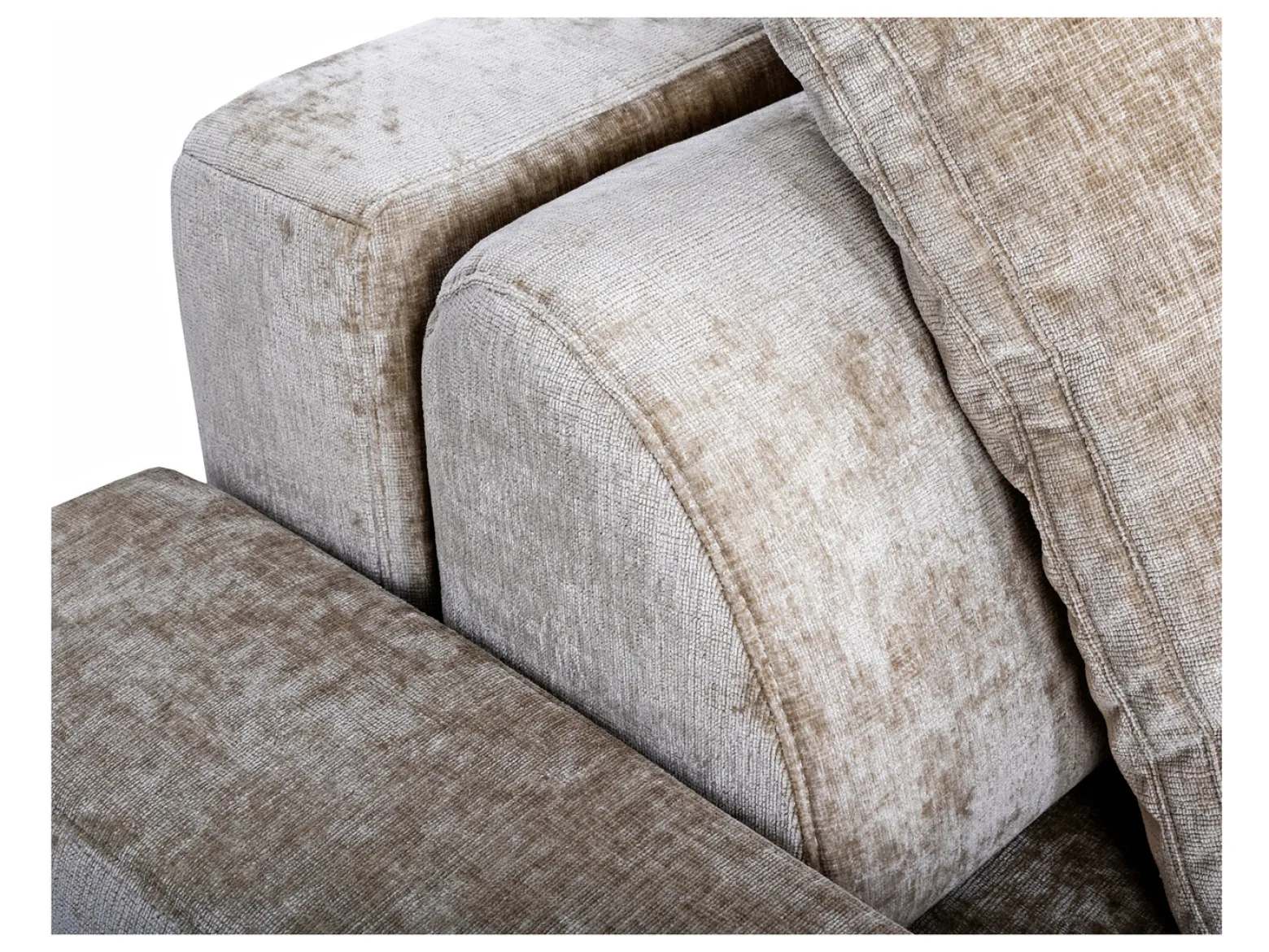 Sofa trzyosobowa Vibe rozkładana z pojemnikiem taupe