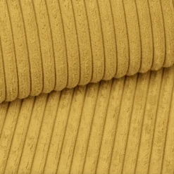Sofa w kształcie U CAPRI narożnik, tkanina Poso, wiele kolorów Żółty