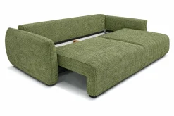 Sofa z funkcją spania i pojemnikiem, szenil Artico, Moss, Zephira