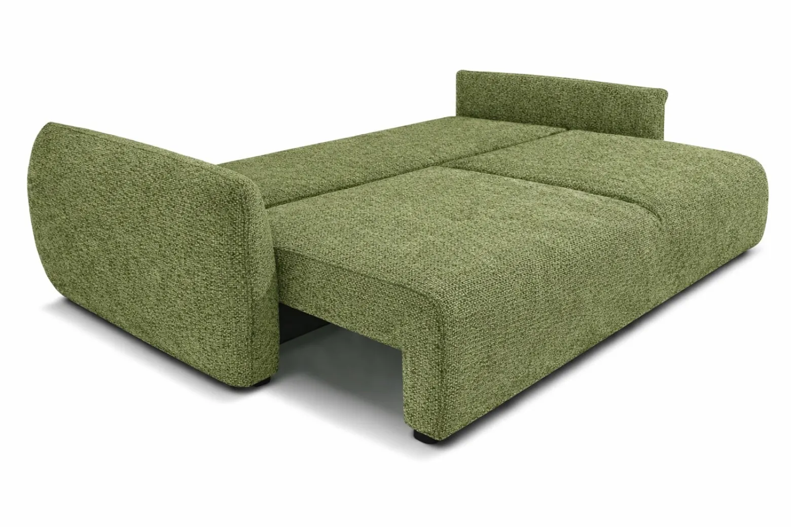 Sofa z funkcją spania i pojemnikiem, szenil Artico, Moss, Zephira