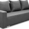 Sofa z funkcją spania z pojemnikiem Burgos Grafit