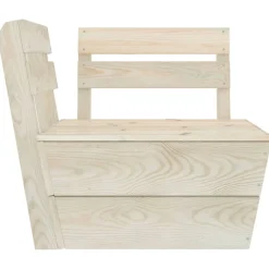 Sofa z palet Brąz Drewno Sofy 2-osobowe vidaXL