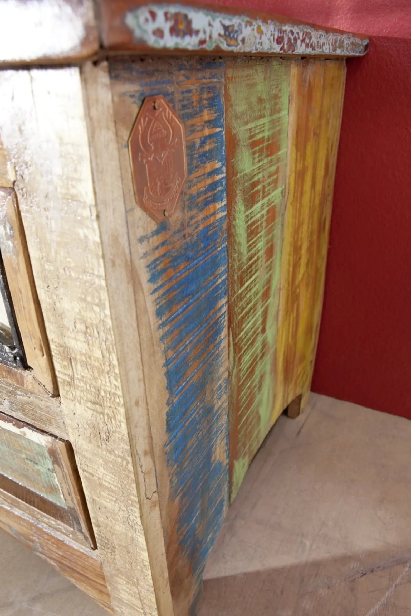 SPIRIT Szafka RTV #01 Drewno przemysłowe Lakier 140x45x50 cm