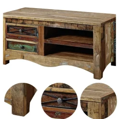 SPIRIT Szafka RTV #20 Drewno z odzysku Lakier 110x50x50 cm