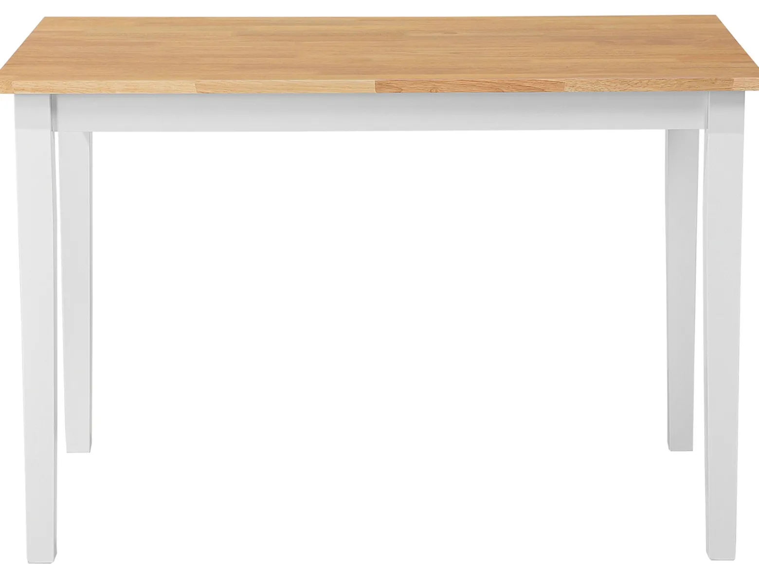 Stół do jadalni drewniany 114x68 biały