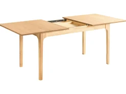 Stół do jadalni rozkładany DELMAS Jesion jasny 160/200 cm 90 cm
