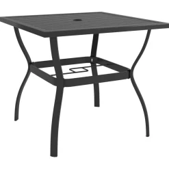 Stół ogrodowy Antracyt 81.5 x 81.5 x 72 cm Stal vidaXL