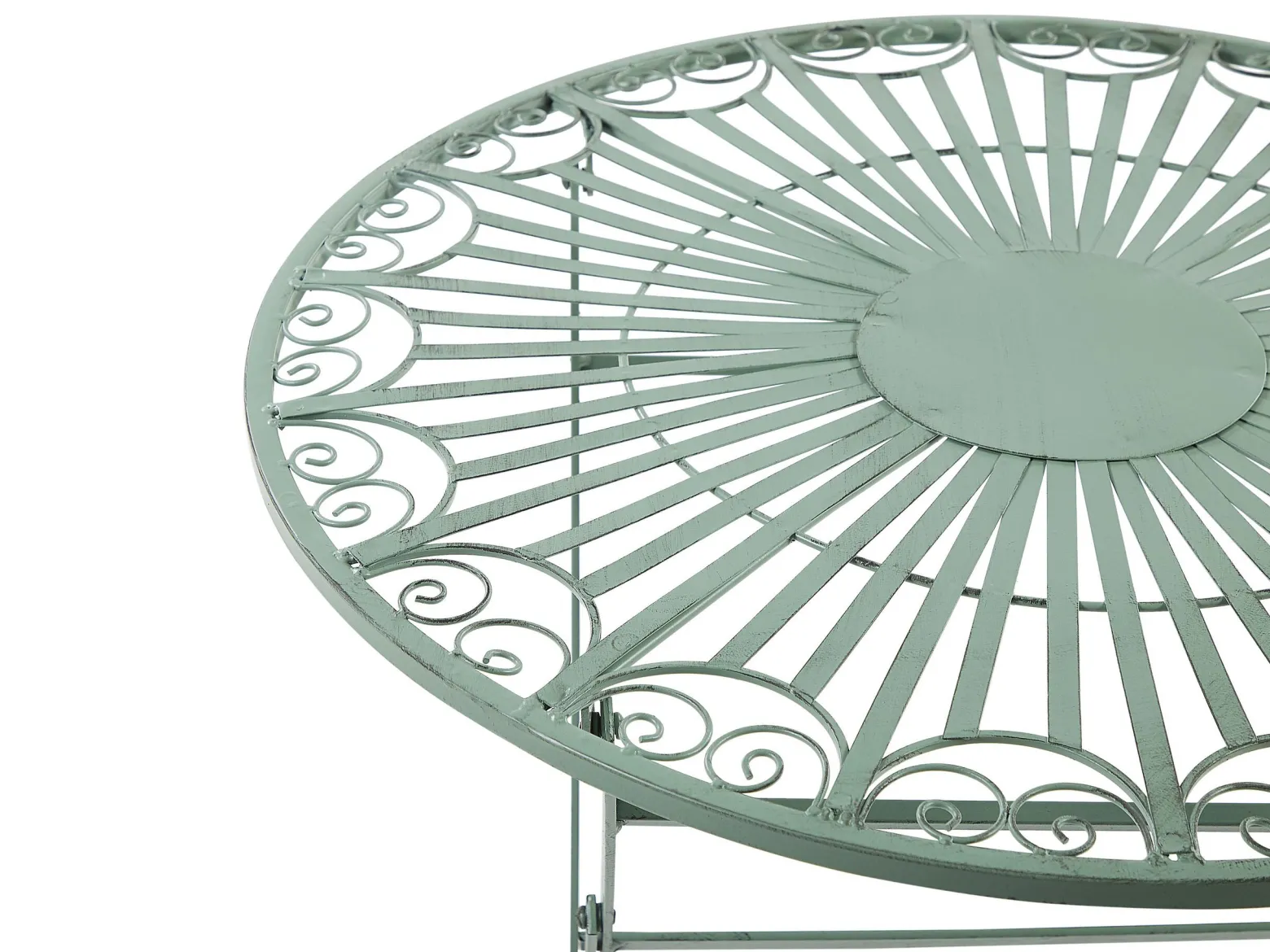 Stół ogrodowy bistro 70 cm metal zielony