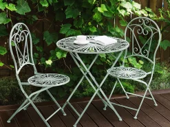 Stół ogrodowy bistro 70 cm metal zielony