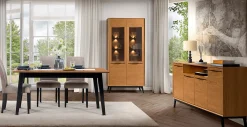 Stół rozkładany Lazure 160-240x90/76 dąb rustical karmelowy