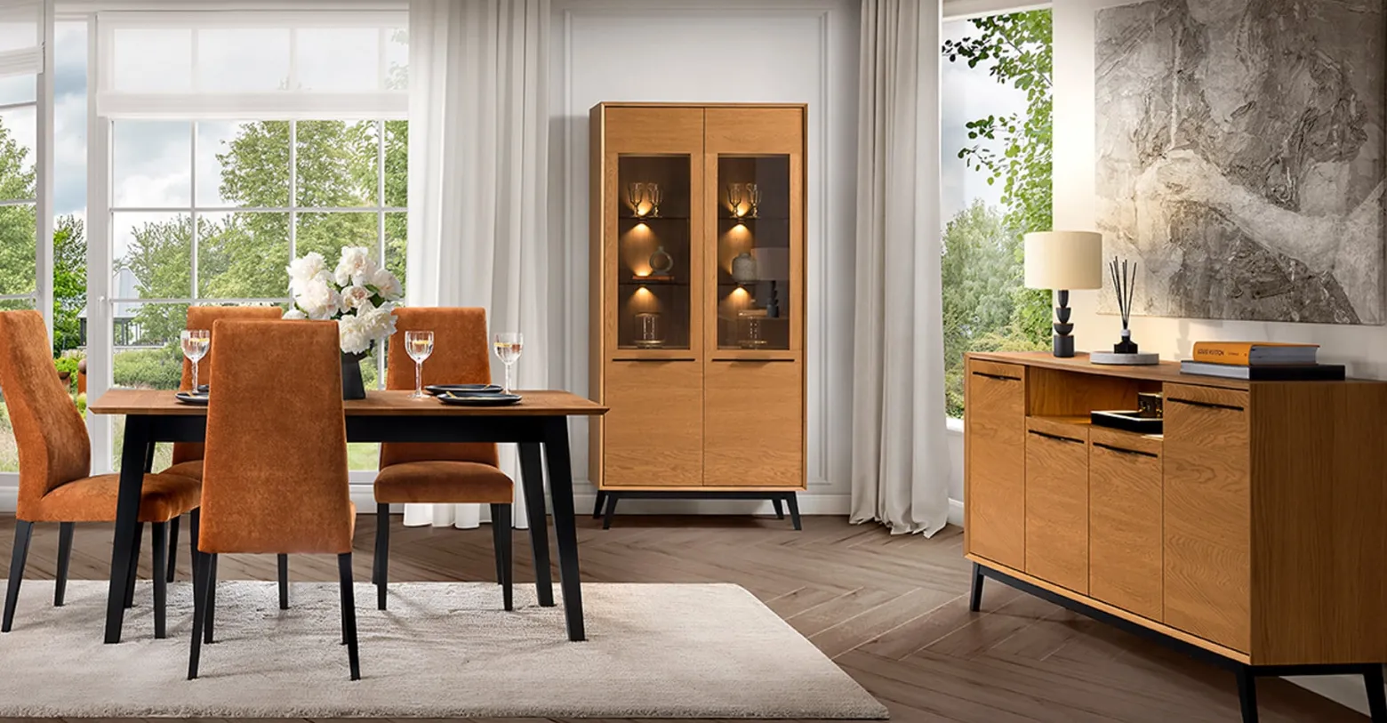 Stół rozkładany Lazure 160-240x90/76 dąb rustical karmelowy
