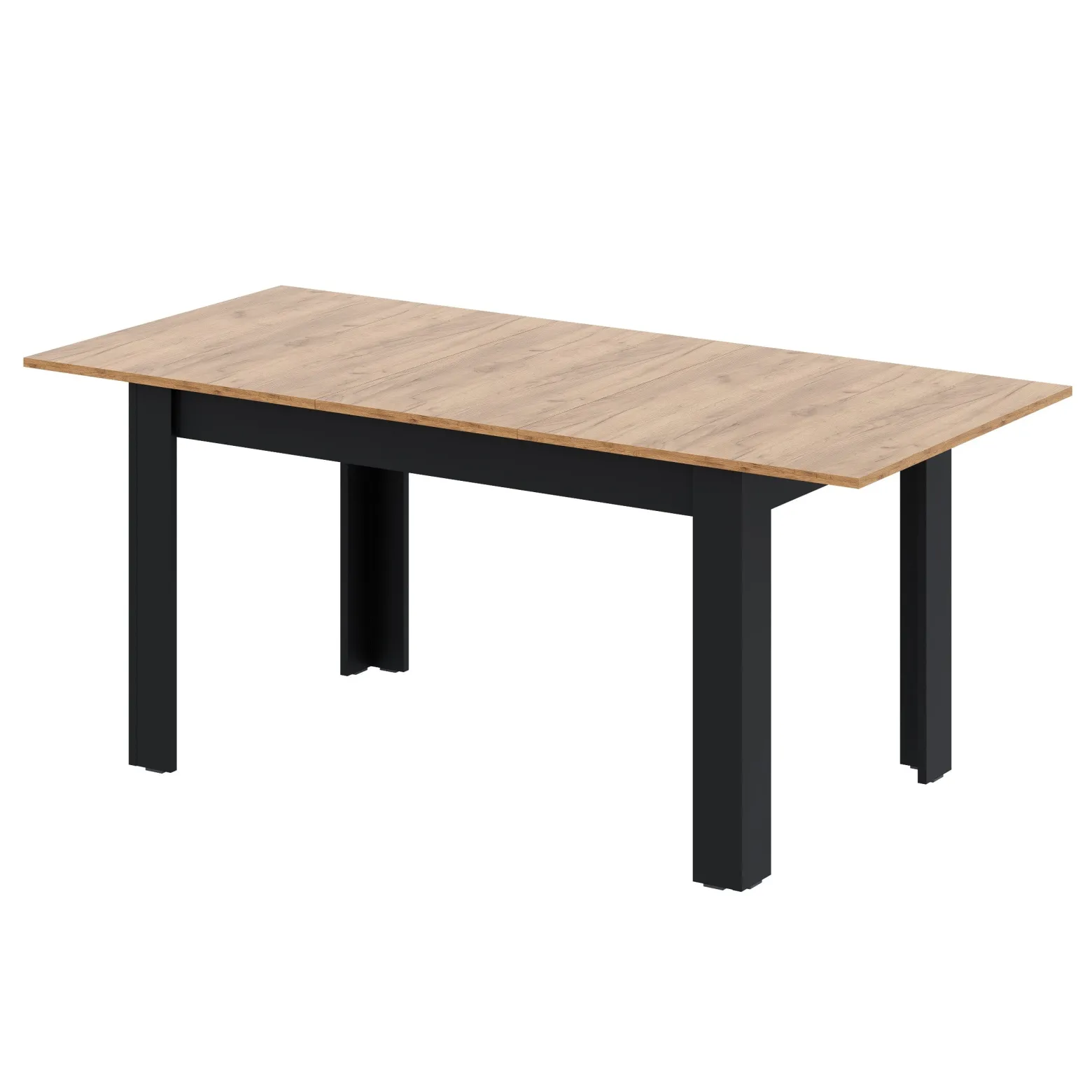 Stół rozkładany LOFT 80x120/165 złoty craft - czarny