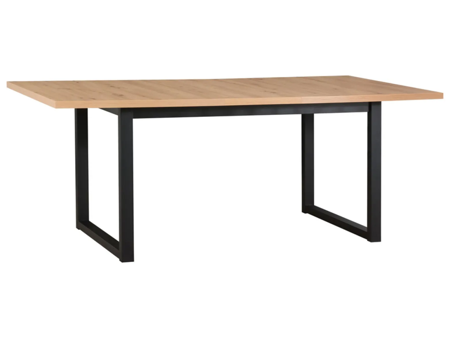 Stół rozkładany prostokątny Lankin 140-180/80 dąb artisan/czarny