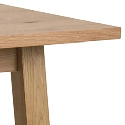 STÓŁ BAROWY Chara wood naturalny DREWNIANY z podnóżkiem