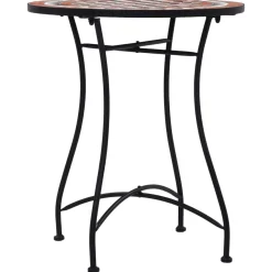 Stół Brąz 60 cm Ceramika vidaXL