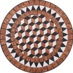 Stół Brąz 60 cm Ceramika vidaXL