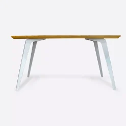 Stół dębowy z metalowymi nogami VITA II 140×80 + dostawka 2×45 cm