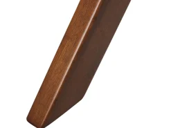 Stół do jadalni okrągły 120 cm ciemne drewno