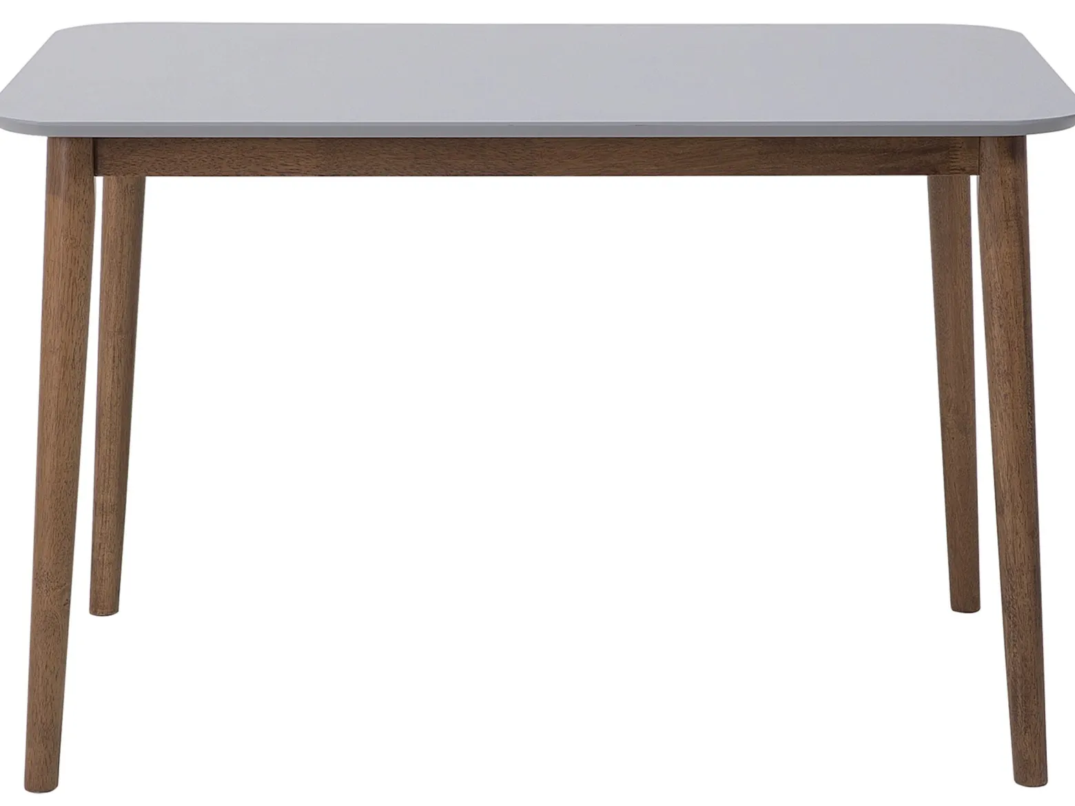 Stół do jadalni 118x77 ciemne drewno szary