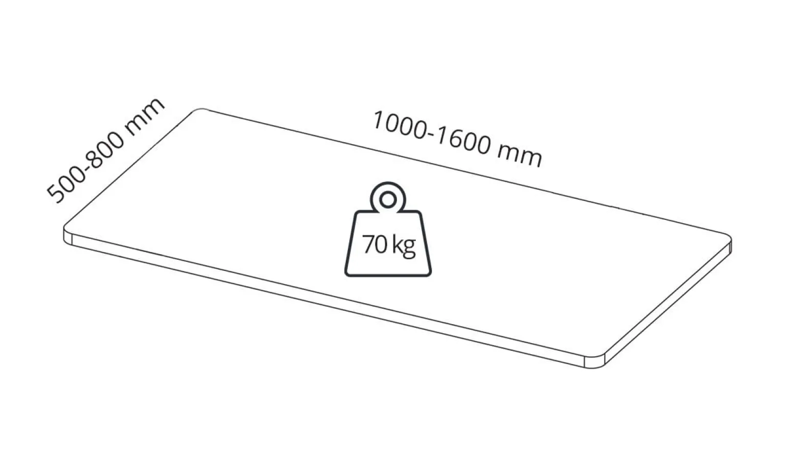 Stelaż biurkowy na korbkę Spacetronik SPE-114MW