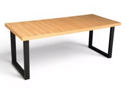 Stół Fornirowany 90x160/200cm Nogi Metal U+4 Krzesła Dębowe Sztaplowane