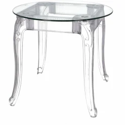 Stół Ghost 80cm transparentny glamour