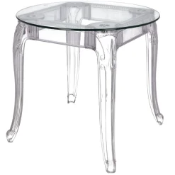 Stół Ghost 80cm transparentny glamour
