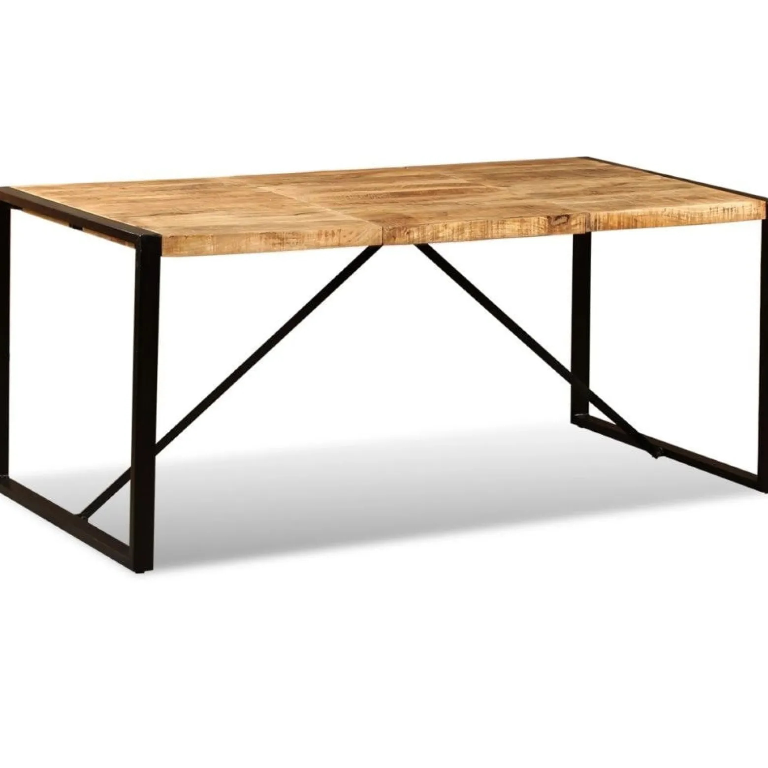 Stół jadalniany, surowe drewno mango, 180 cm
