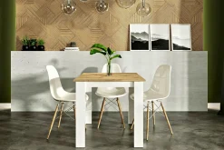 Stół KONGO 80x80 ARTISAN BIAŁY do jadalni salonu