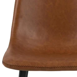STOŁEK BAROWY Oregon PU brandy loftowy retro EKOSKÓRA