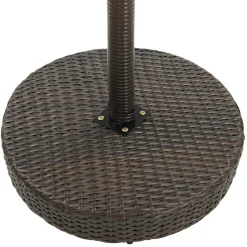 Stół ogrodowy Brąz 75.5 x 106 cm Technorattan vidaXL