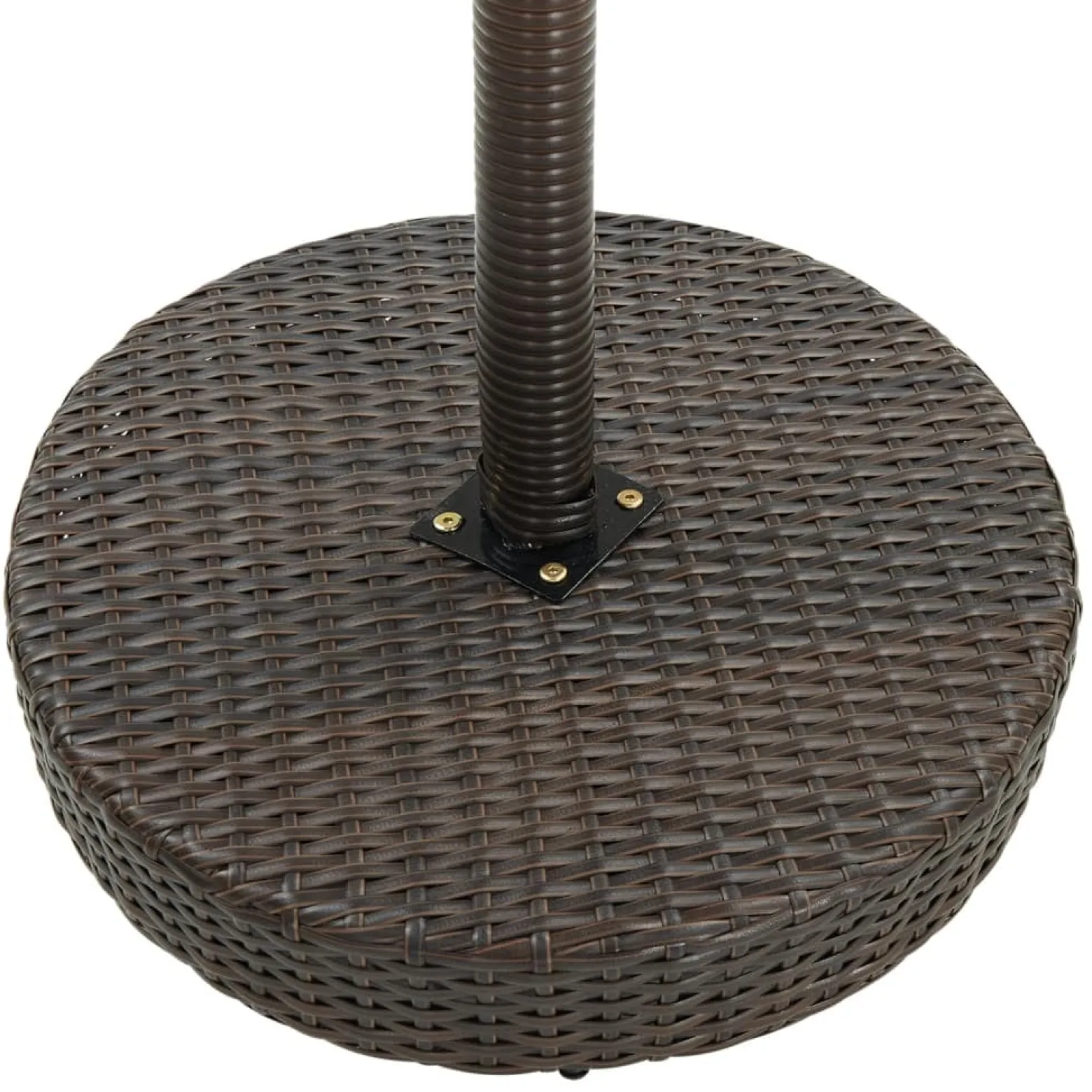 Stół ogrodowy Brąz 75.5 x 106 cm Technorattan vidaXL