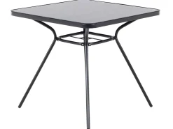 Stół ogrodowy metalowy 80x80 czarny
