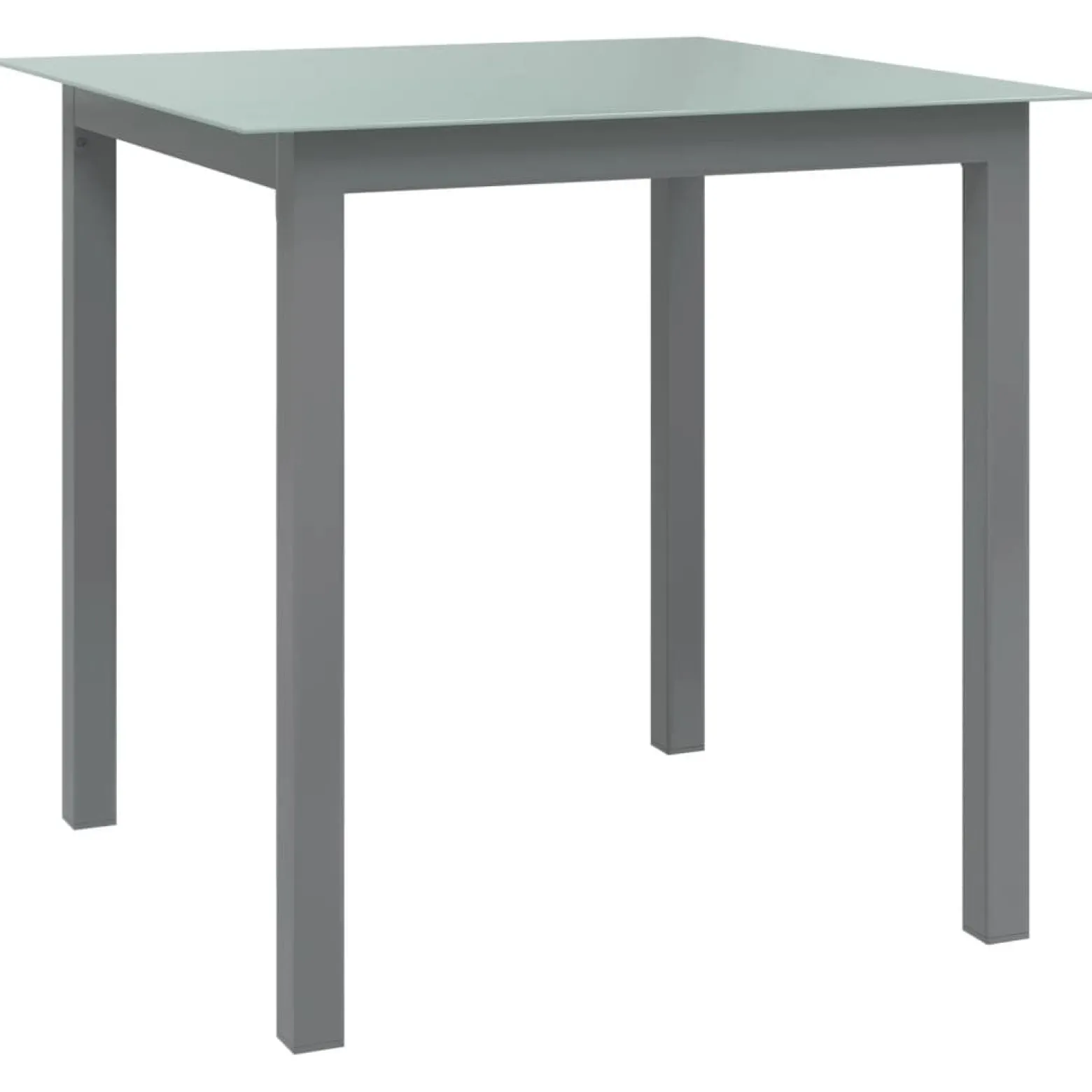 Stół ogrodowy Szary 80 x 80 x 74 cm Aluminium vidaXL